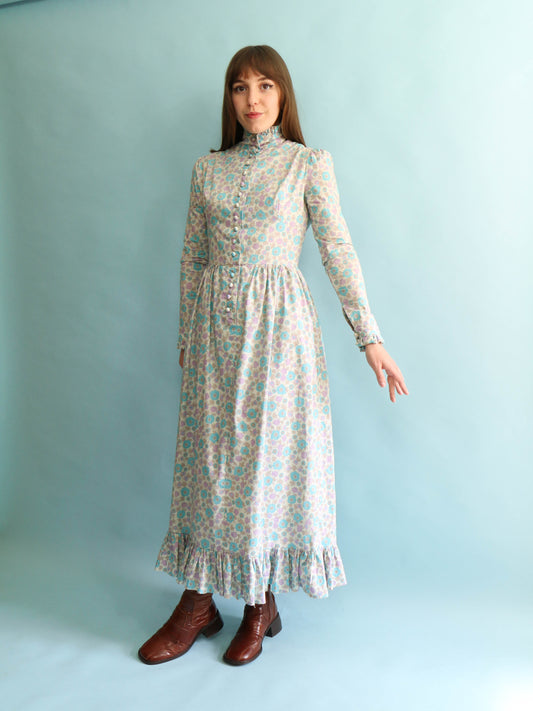 60s Floral Dress - Size S