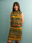 Vintage Printed Dress - Size S