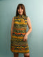 Vintage Printed Dress - Size S