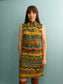 Vintage Printed Dress - Size S