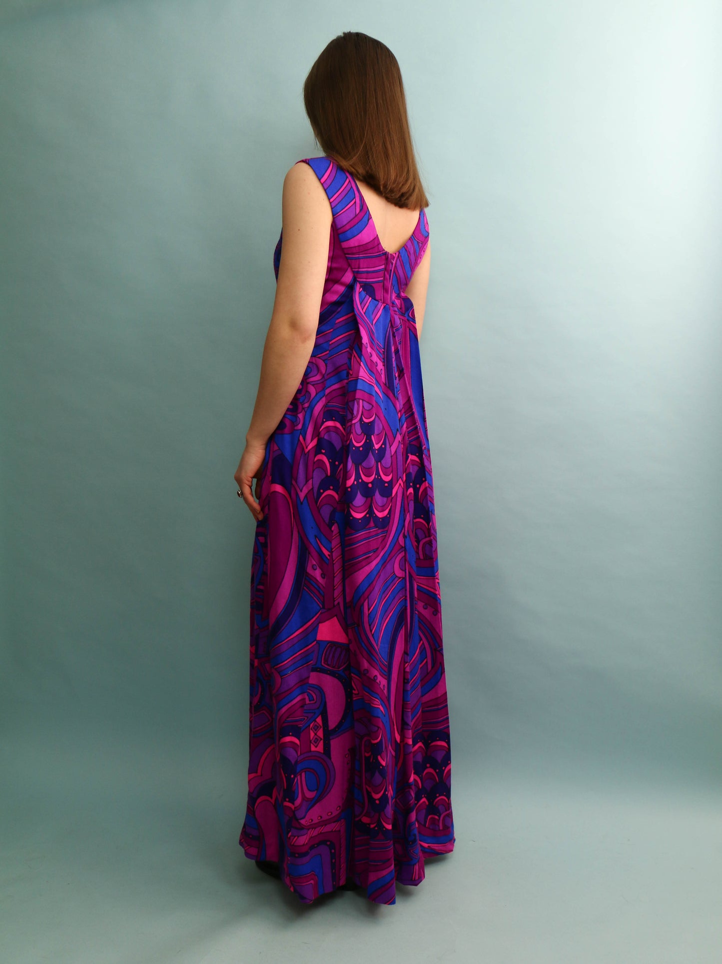 Abstract Maxi Dress - Size S