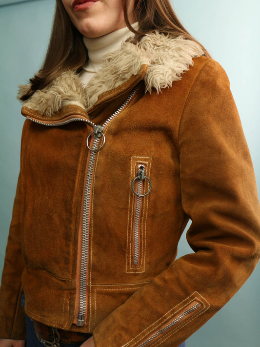 70s Shearling Jacket - Size XS/S