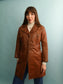 70s Leather Coat - Size XS