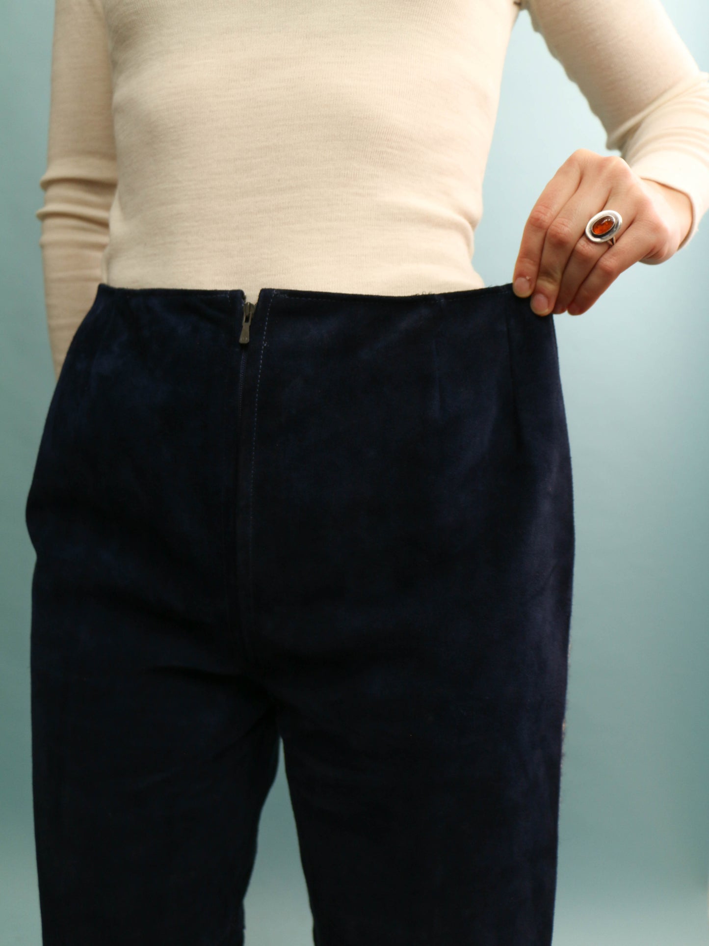 70s Suede Trousers - 29" Waist