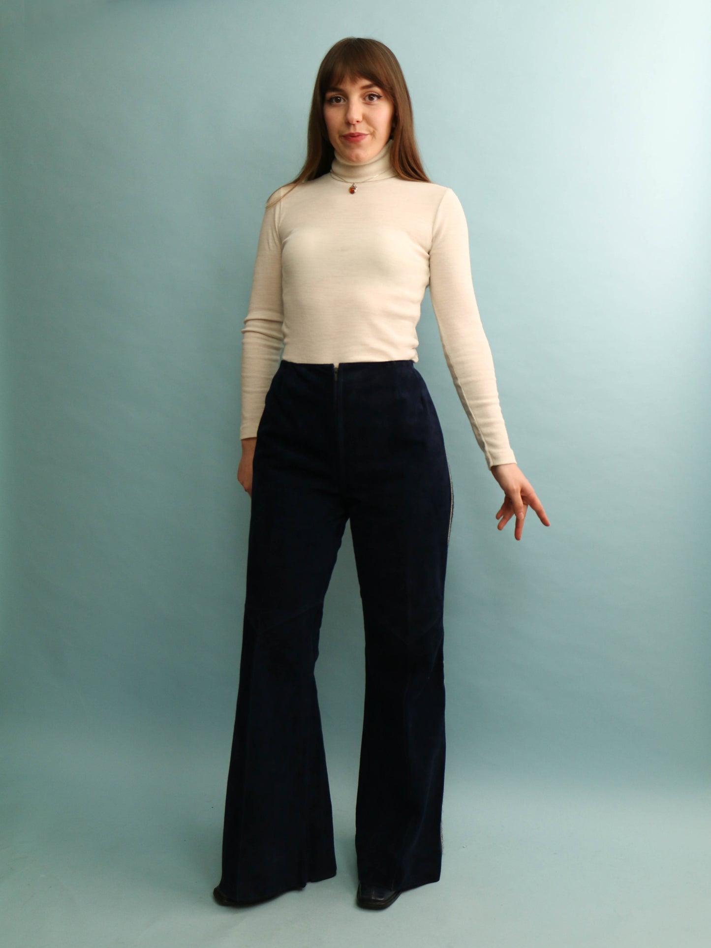 70s Suede Trousers - 29" Waist