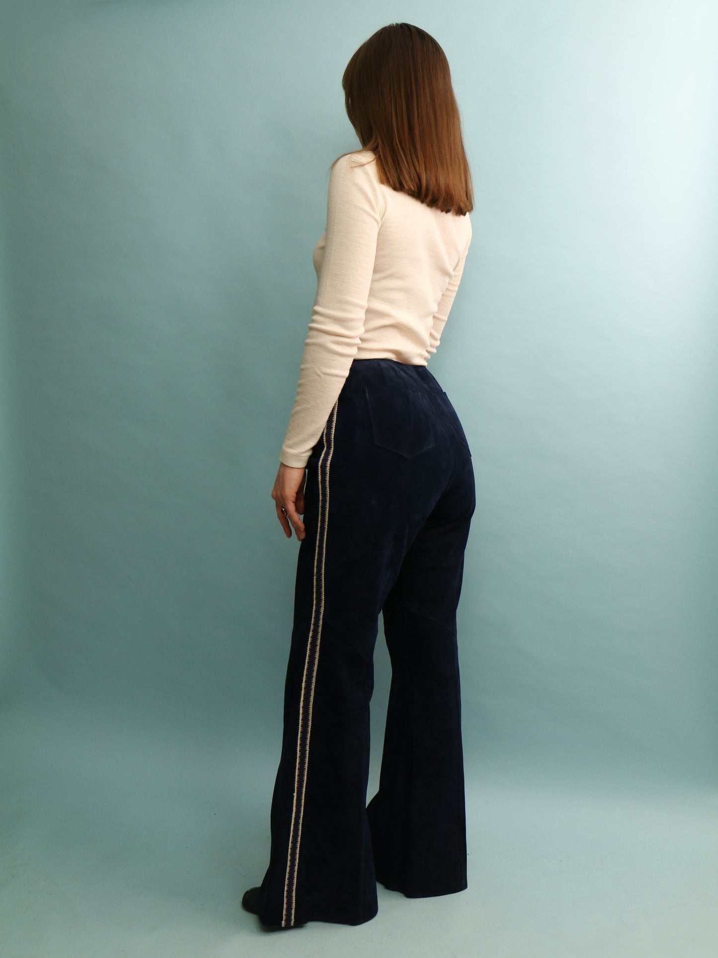 70s Suede Trousers - 29" Waist