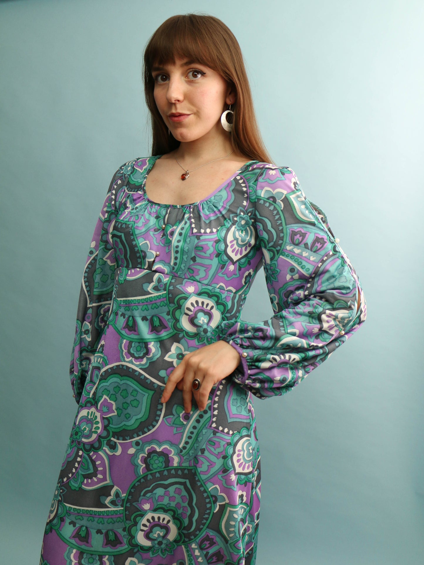 70s Paisley Maxi - Size S