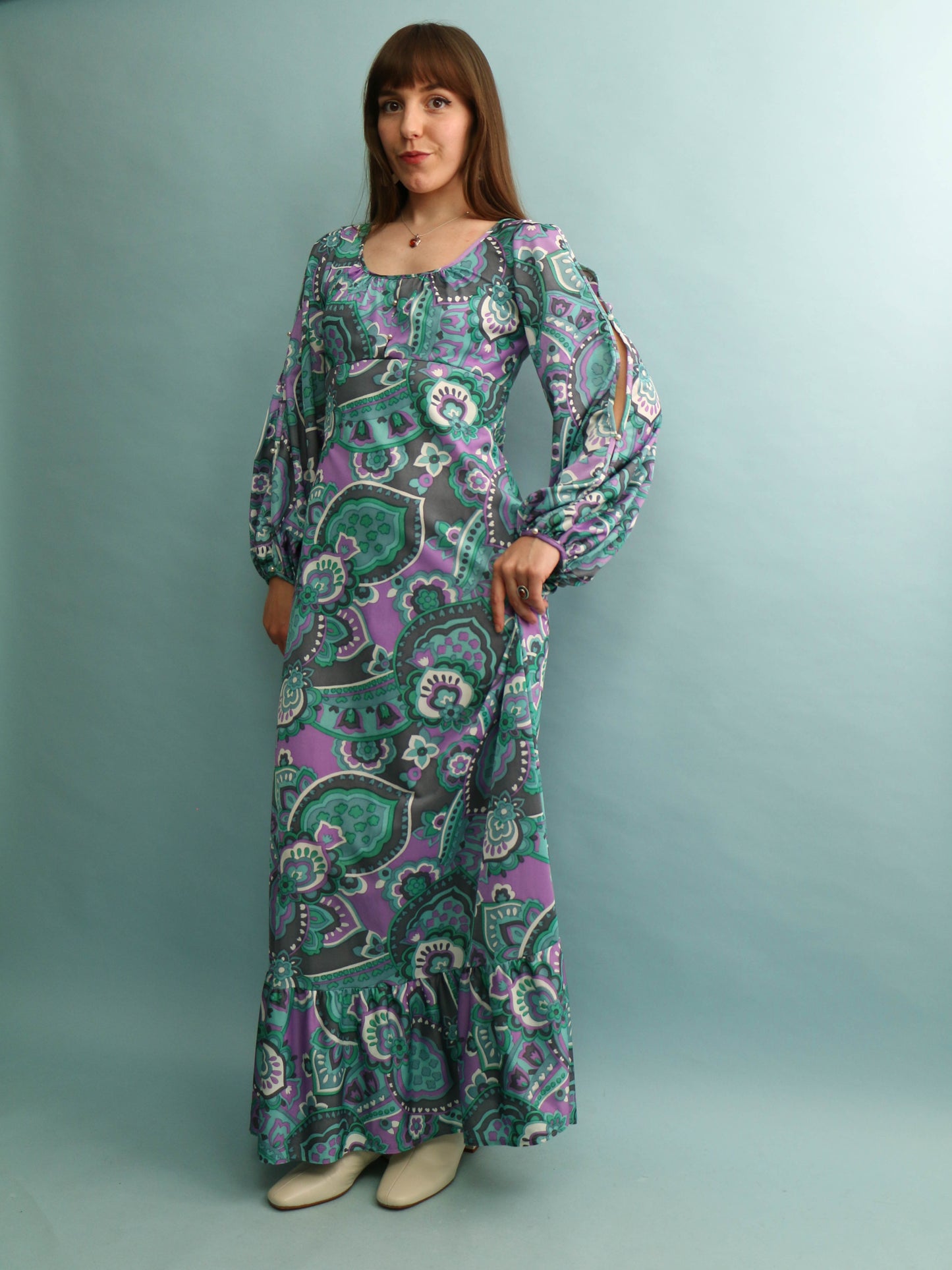 70s Paisley Maxi - Size S