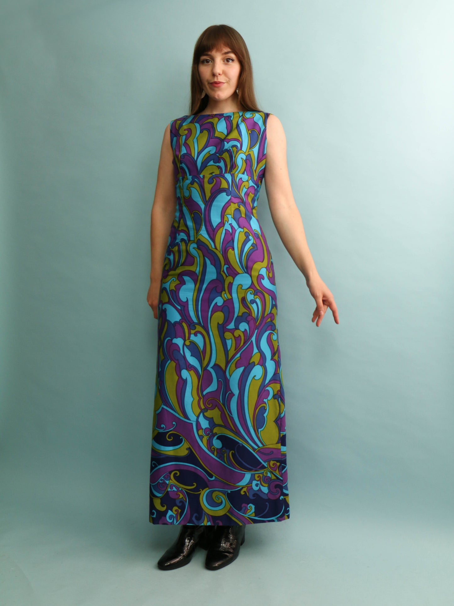 60s Paisley Maxi Dress - Size XS/S