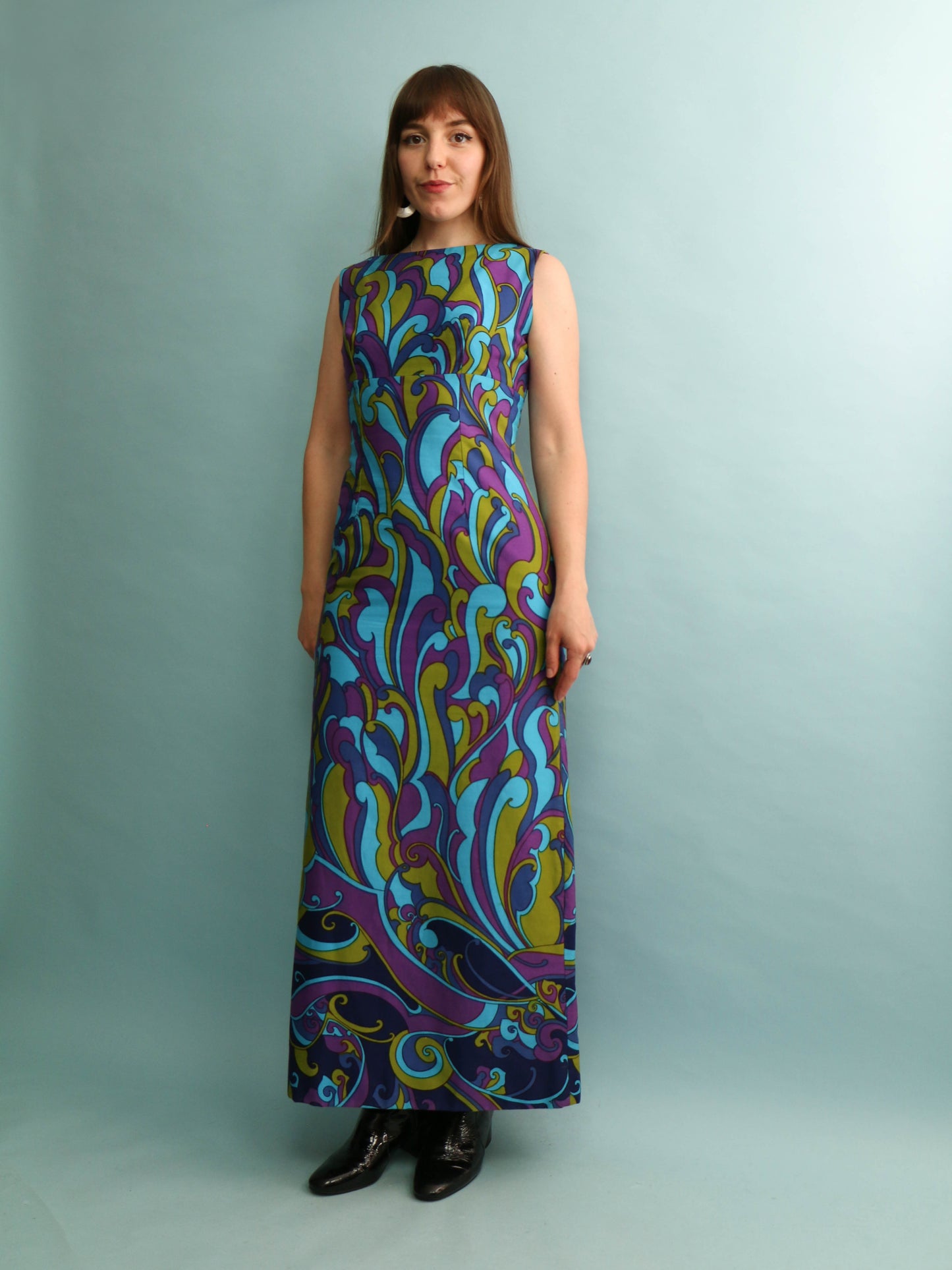 60s Paisley Maxi Dress - Size XS/S