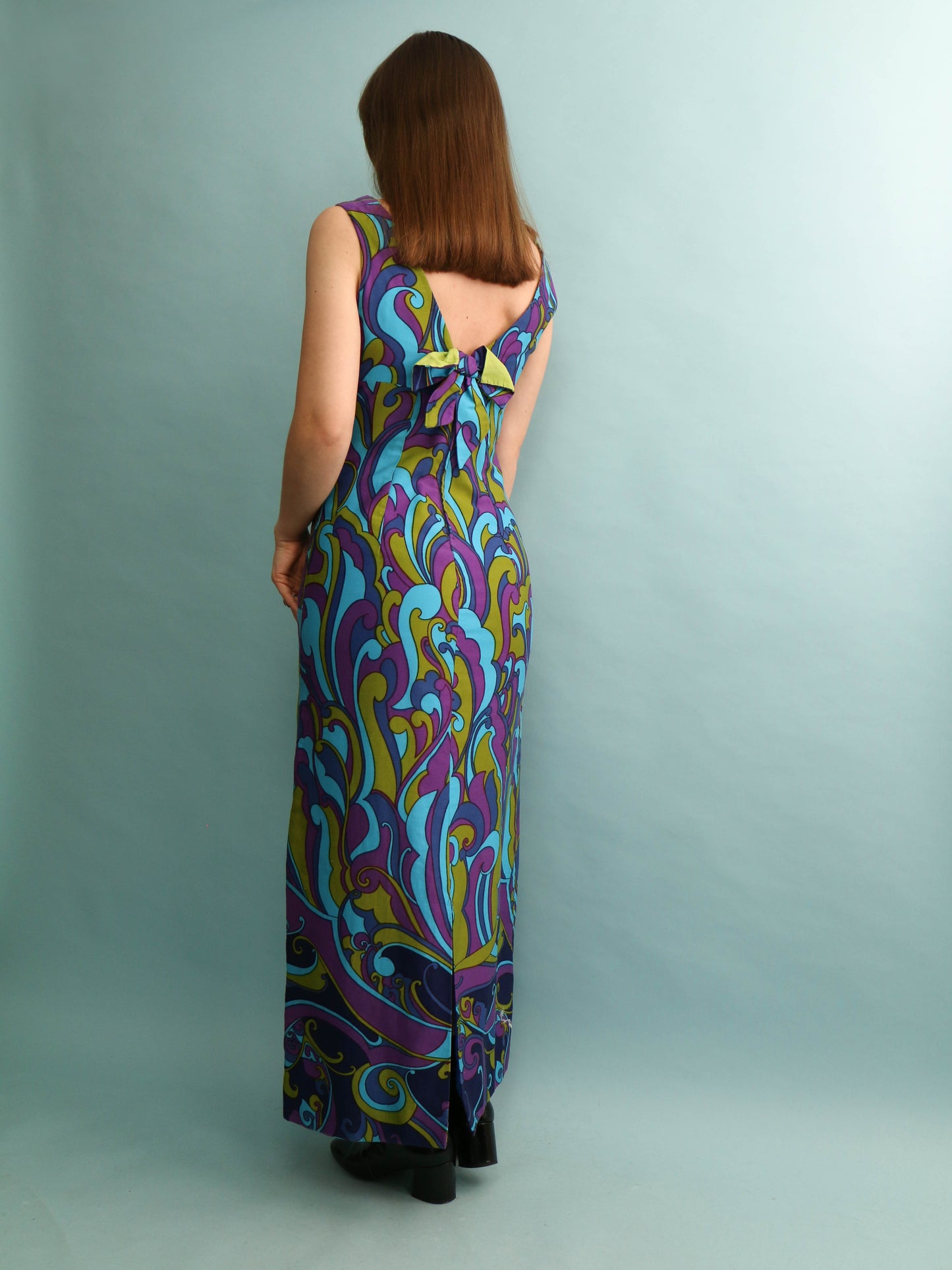 60s Paisley Maxi Dress - Size XS/S