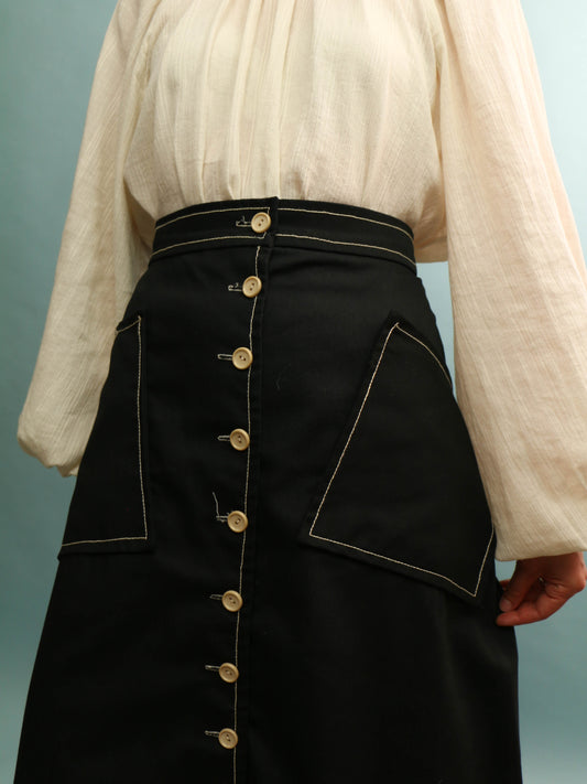 70s Quad Skirt - 26” Waist