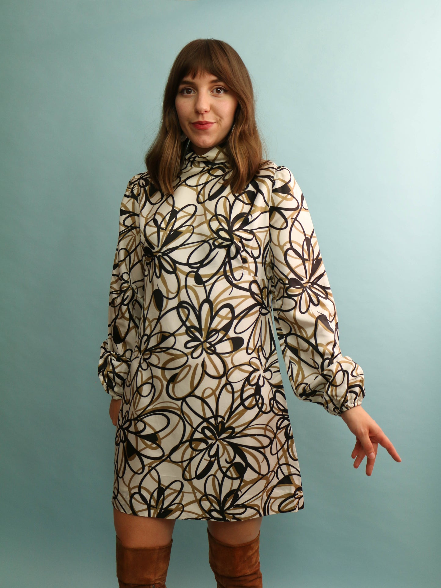 60s Mini Dress - Size M