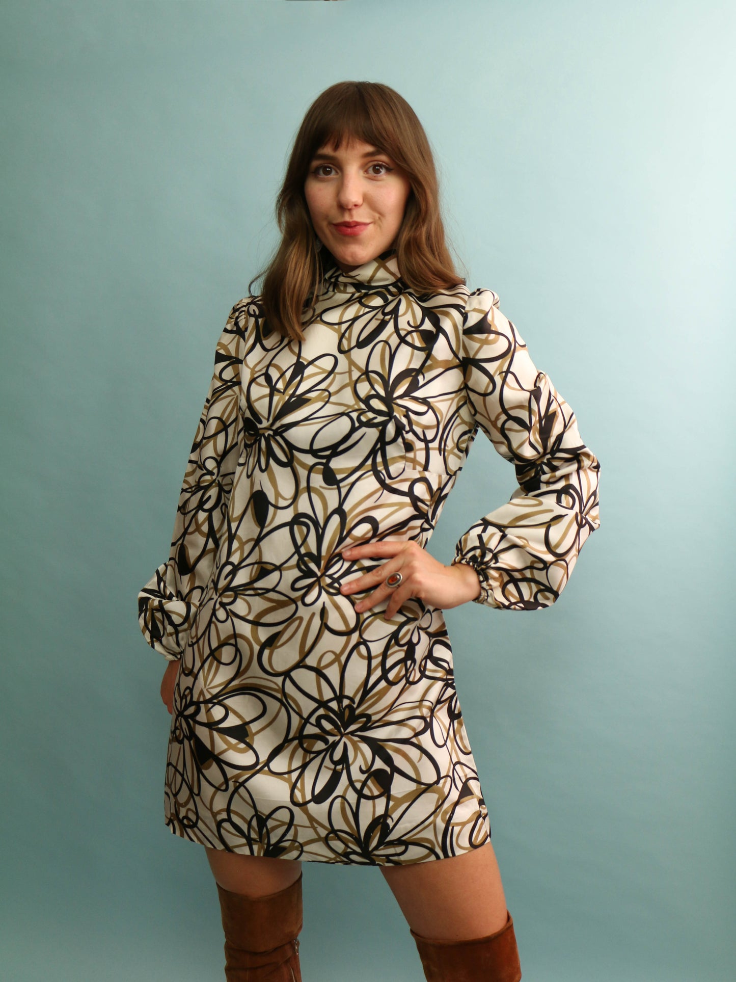 60s Mini Dress - Size M