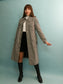 Vintage Checked Trench Coat - Size M/L