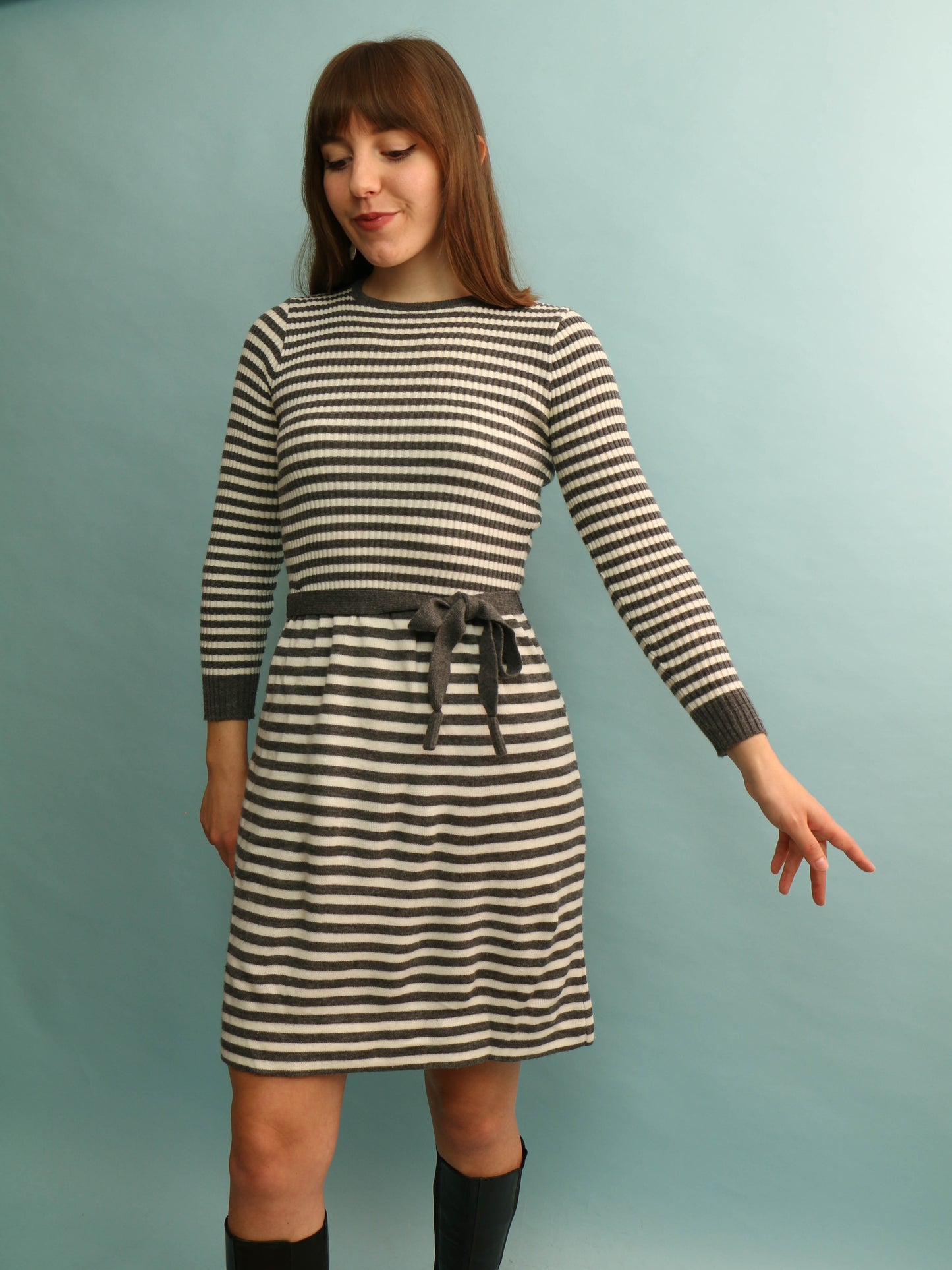 60s Stripe Knit Dress - Size XS