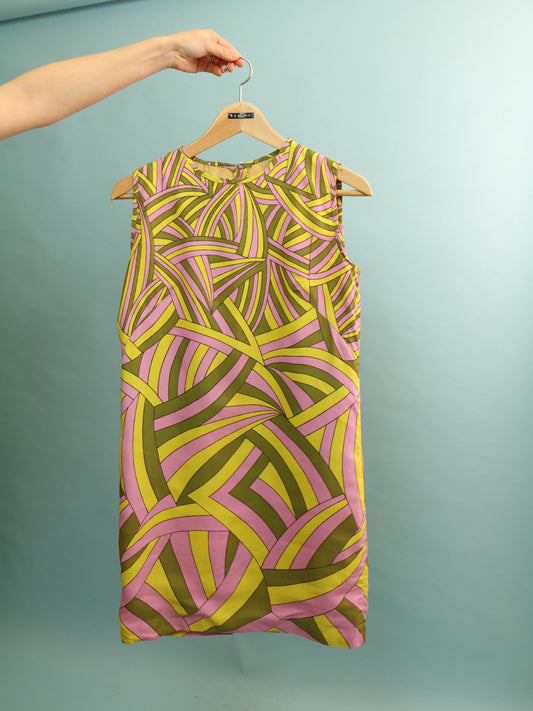 60s Psychedelic Dress - Size S/M