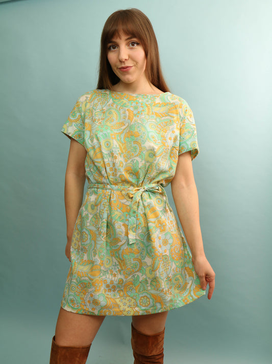 60s Floral Dress - Size XL