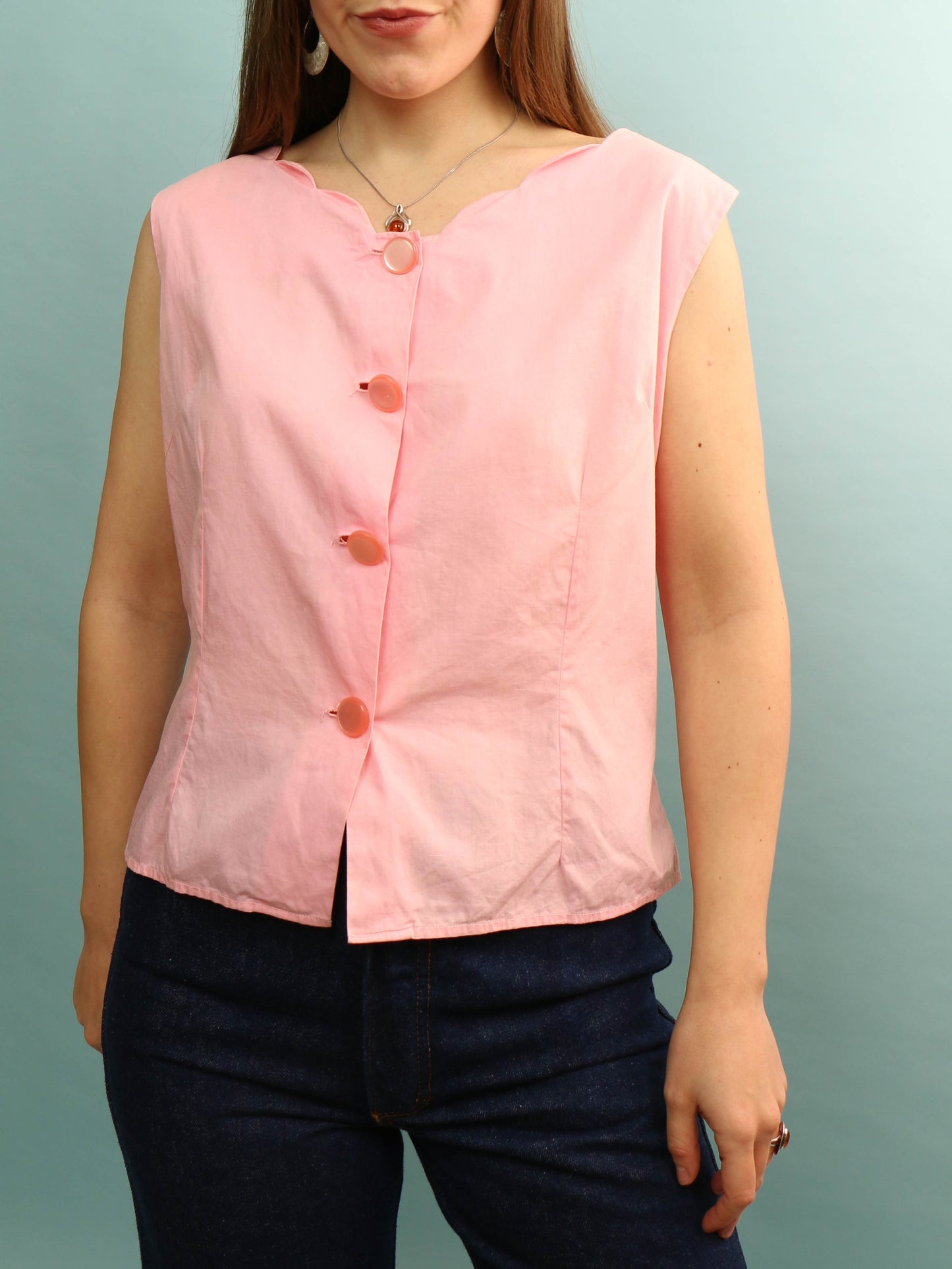 60s Scallop Top - Size L