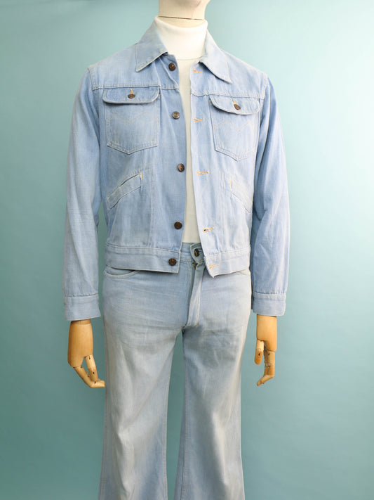 70s Denim Suit - 38R/32” Waist