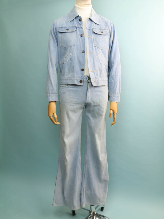 70s Denim Suit - 38R/32” Waist