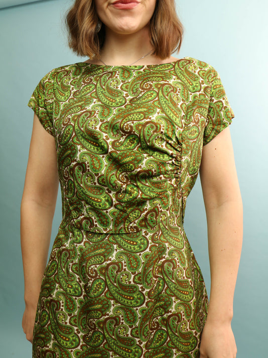 60s Paisley Dress - Size M