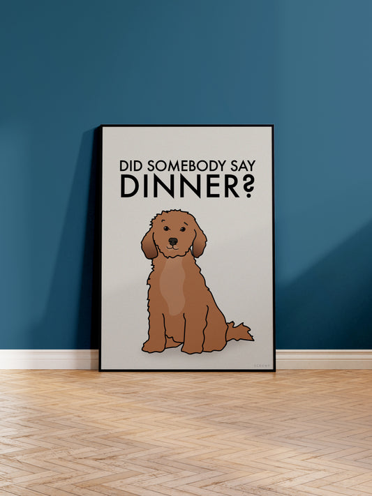 "Dinner" Cockapoo Print