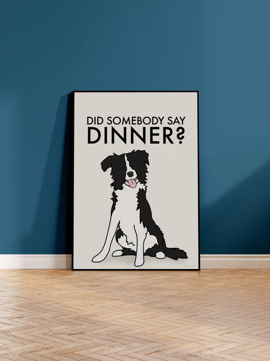 "Dinner" Collie Print