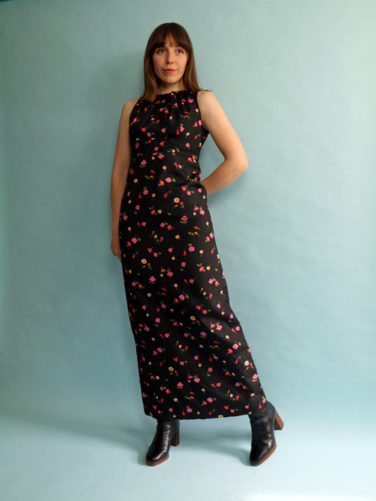 60s Maxi Dress - Size XS