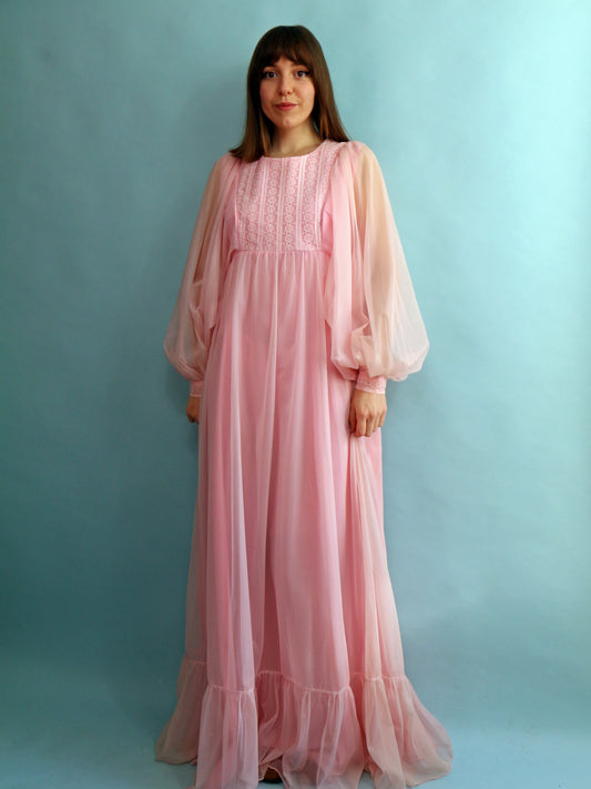 70s Maxi Dress - Size S